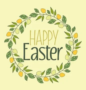 Vector Easter eggs 库存插图