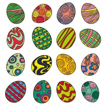 Vector Easter Eggs Stock Illustration
