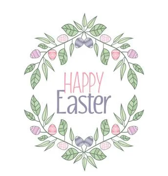 Vector Easter frame Stock Illustration