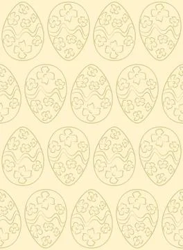 Vector Easter pattern. Eggs ornament. Repeated background for website, wall.. Illustrazione stock