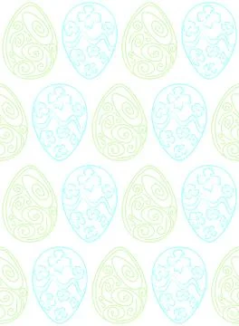 Vector Easter pattern. Eggs ornament. Repeated background for website, wall.. Stock Illustration