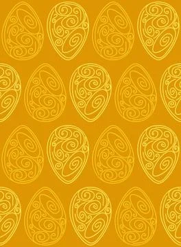 Vector Easter pattern. Eggs ornament. Repeated background for website, wall.. 스톡 일러스트