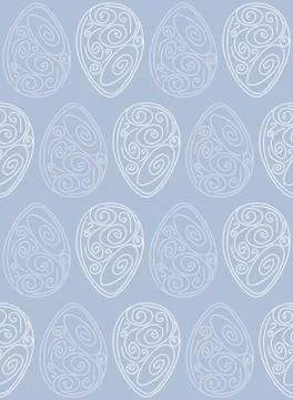 Vector Easter pattern. Eggs ornament. Repeated background for website, wall.. 스톡 일러스트