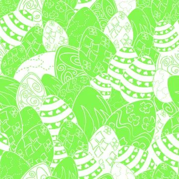 Vector Easter pattern. Eggs ornament. Repeated background for website, wall.. Stock Illustration