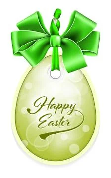 Vector Easter tag Stock Illustration