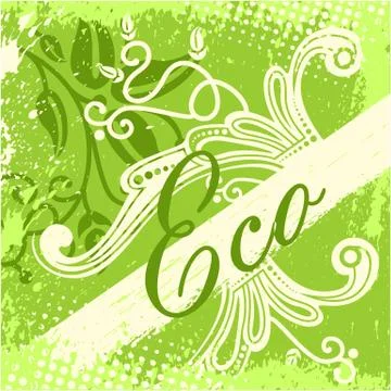 Vector eco design card Stockillustratie
