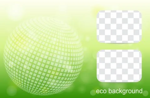Vector eco flyer, poster, brochure. Stock Illustration