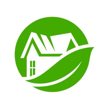 Vector eco house Stock Illustration
