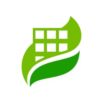 Vector eco house sign Stock Illustration