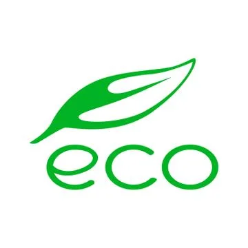 Vector ECO logo isolated on white background Stock Illustration