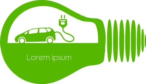 Vector ecology concept - bulb design Stock Illustration