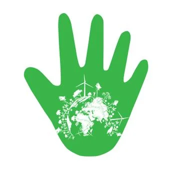 Vector ecology concept Illustrazione stock