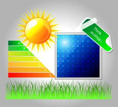 Vector ecology icon Stock Illustration