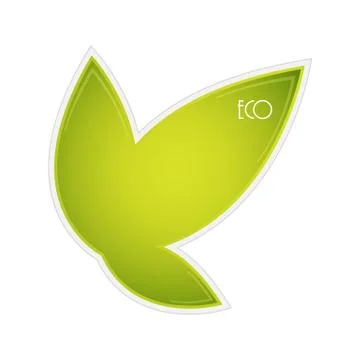 Vector ecology leaf with special design, eps10 Stock Illustration