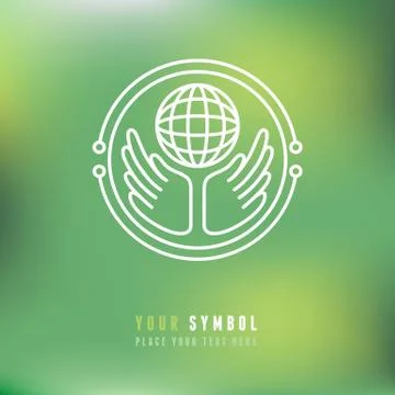 Vector ecology symbol Stock Illustration