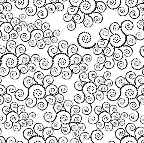 Vector editable graphics. Monochrome dots in the form of a circle, a spiral. Stock Illustration