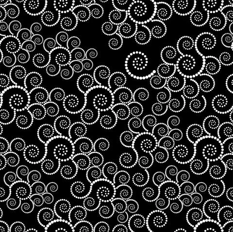 Vector editable graphics. Monochrome dots in the form of a circle, a spiral. Stock Illustration