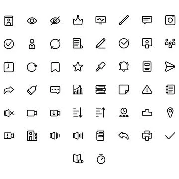 Vector of Education Icon Set. Perfect for user interface, new application. Stock Illustration