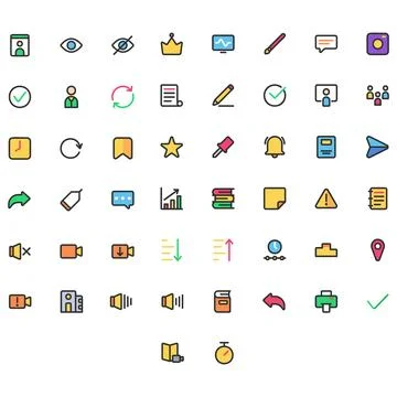 Vector of Education Icon Set. Perfect for user interface, new application. Ilustración de archivo