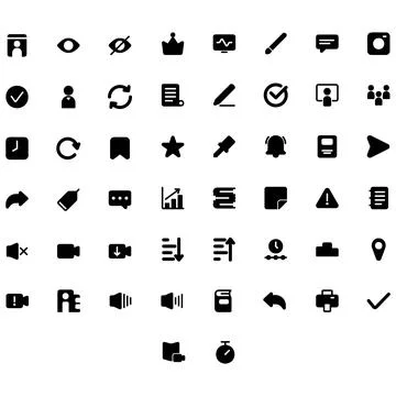 Vector of Education Icon Set. Perfect for user interface, new application. Stock Illustration