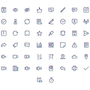 Vector of Education Icon Set. Perfect for user interface, new application. Stock Illustration
