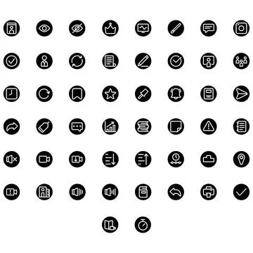 Vector of Education Icon Set. Perfect for user interface, new application. Stock Illustration