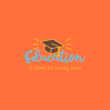 Vector Education illustration concept with text Stock Illustration