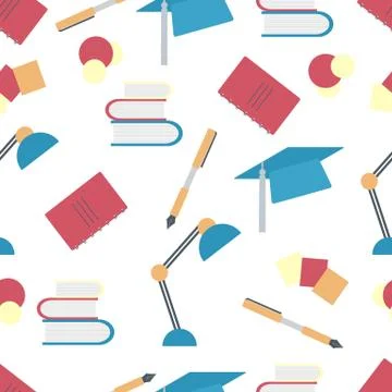 Vector education pattern Learning Back to school Stock Illustration