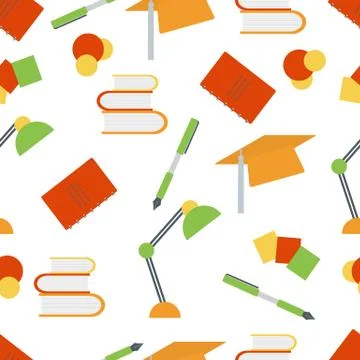 Vector education pattern Learning Back to school Stock Illustration