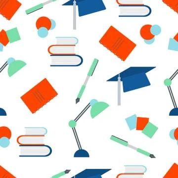 Vector education pattern Learning Back to school Stock Illustration