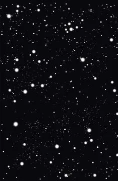 Vector effect of a winter storm with white round snowflakes on a black Stock Illustration
