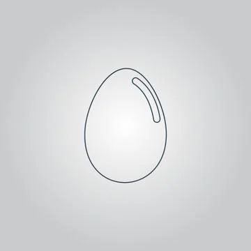 Vector egg icon. Eps10. Easy to edit Stock Illustration