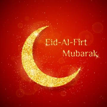 Vector Eid Al Firt background Stock Illustration