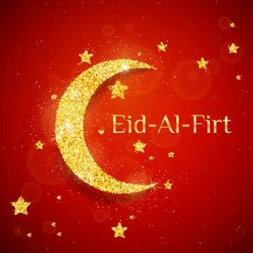 Vector Eid Al Firt background Stock Illustration