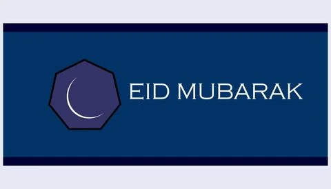 Vector of Eid Mubarak (Happy Eid For You) in Social Media Post Stock-Illustration