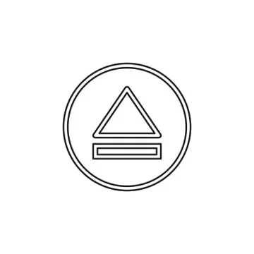 Vector eject button icon - media symbol Stock Illustration