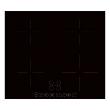 Vector electric cooker, induction stove or hob Stock Illustration