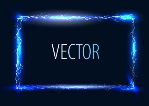 Vector electric frame Stock Illustration