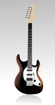 Vector electric guitar Stock Illustration