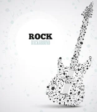 Vector electric guitar Stock Illustration