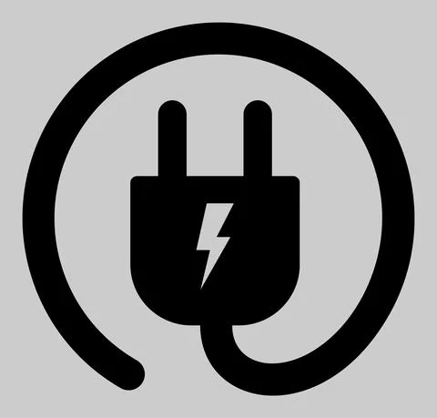 Vector Electric Plug Icon Illustration Stockillustratie