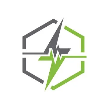 Vector electric service logo design concept logo design vector art and illustrat Stock Illustration