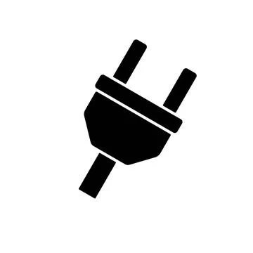 Vector electrical plug web flat icon. Stock Illustration