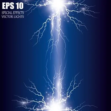 Vector Electricity charge. Illustrations on a transparent background. Stock Illustration