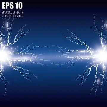 Vector Electricity charge. Illustrations on a transparent background. Stock Illustration