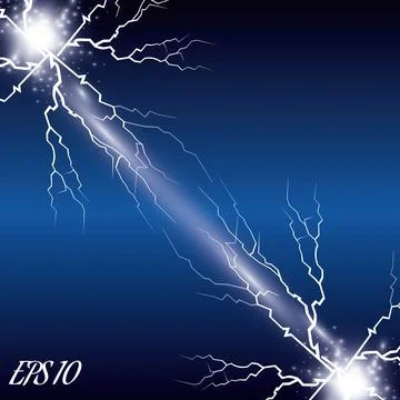 Vector Electricity charge. Illustrations on a transparent background. Stock Illustration
