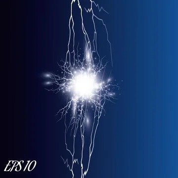 Vector Electricity charge. Illustrations on a transparent background. Stock Illustration