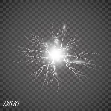 Vector Electricity charge. Illustrations on a transparent background. Stock Illustration