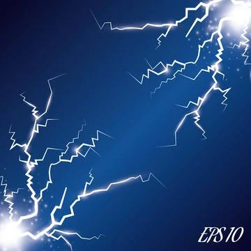 Vector Electricity charge. Illustrations on a transparent background. Stock Illustration