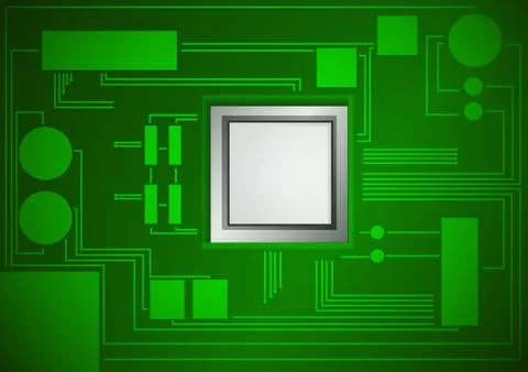 Vector : Electronic circuit board background Stock Illustration